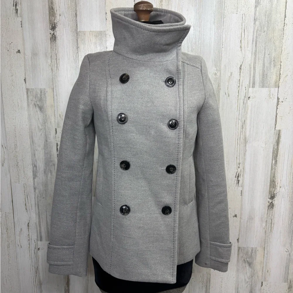 H&M gray peacoat